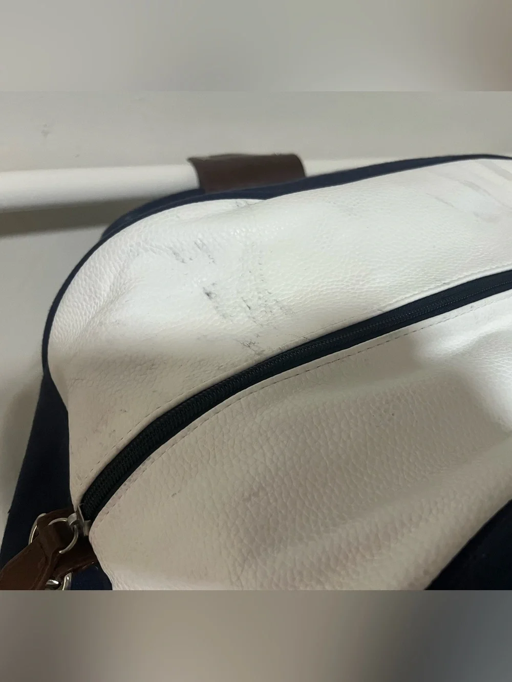 Polo Ralph Lauren Leather and fabric Duffel Bag